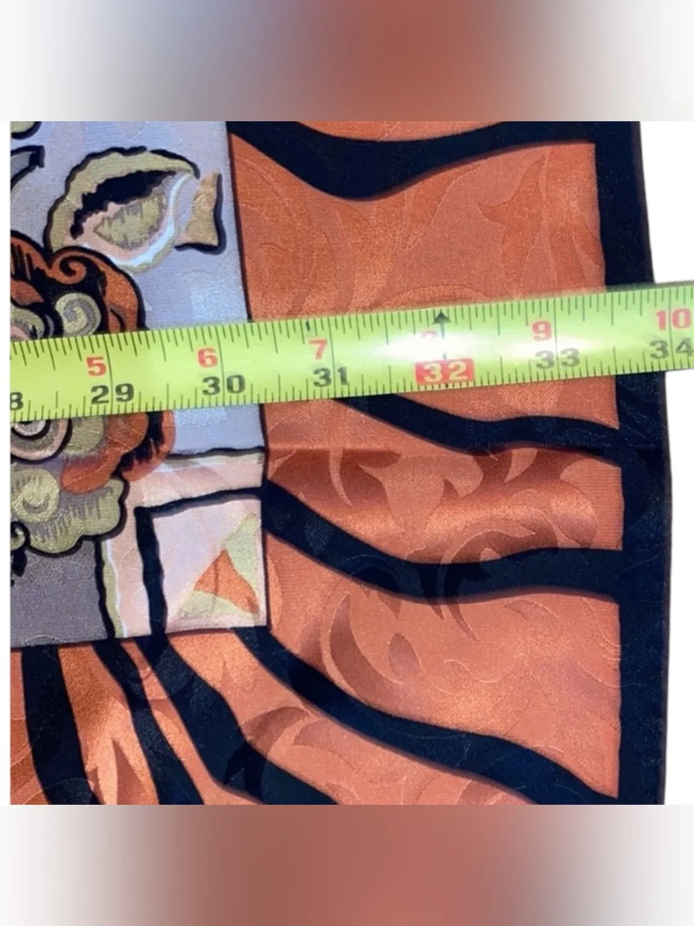Vintage Italian 100% Silk Scarf Animal Print Pictorial Square 34”